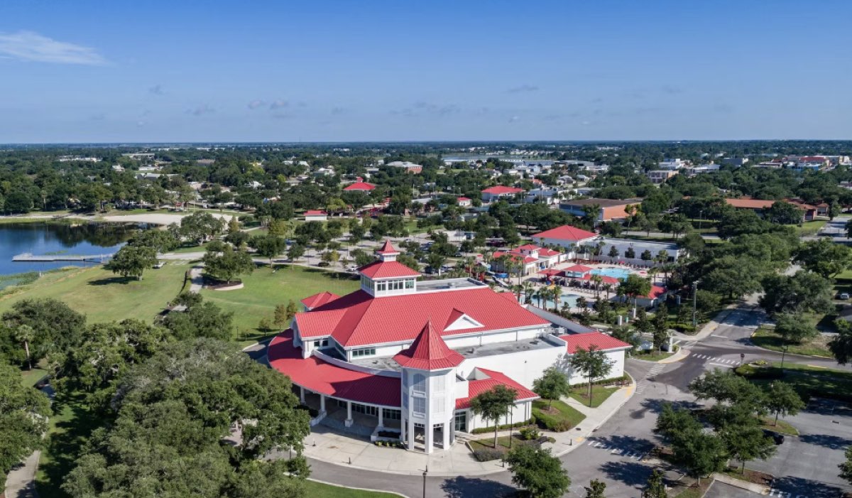 Aerial view of Haines City FL residential area